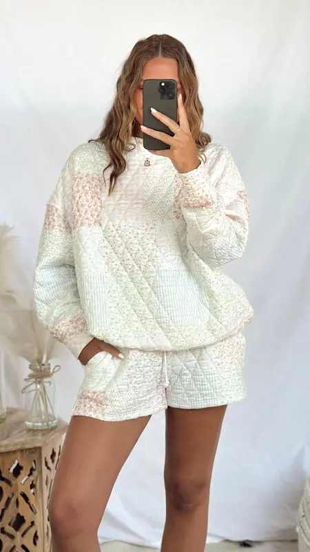 Quilted Pastel Shorts